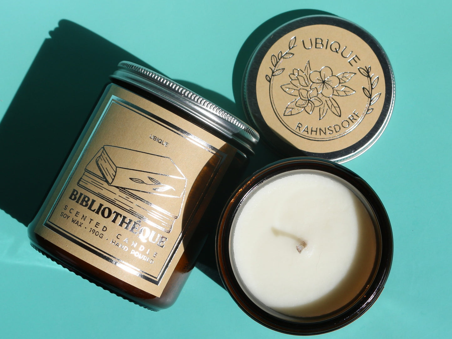 Red Plum & Rhubarb Soy Wax Candle by UBIQUE