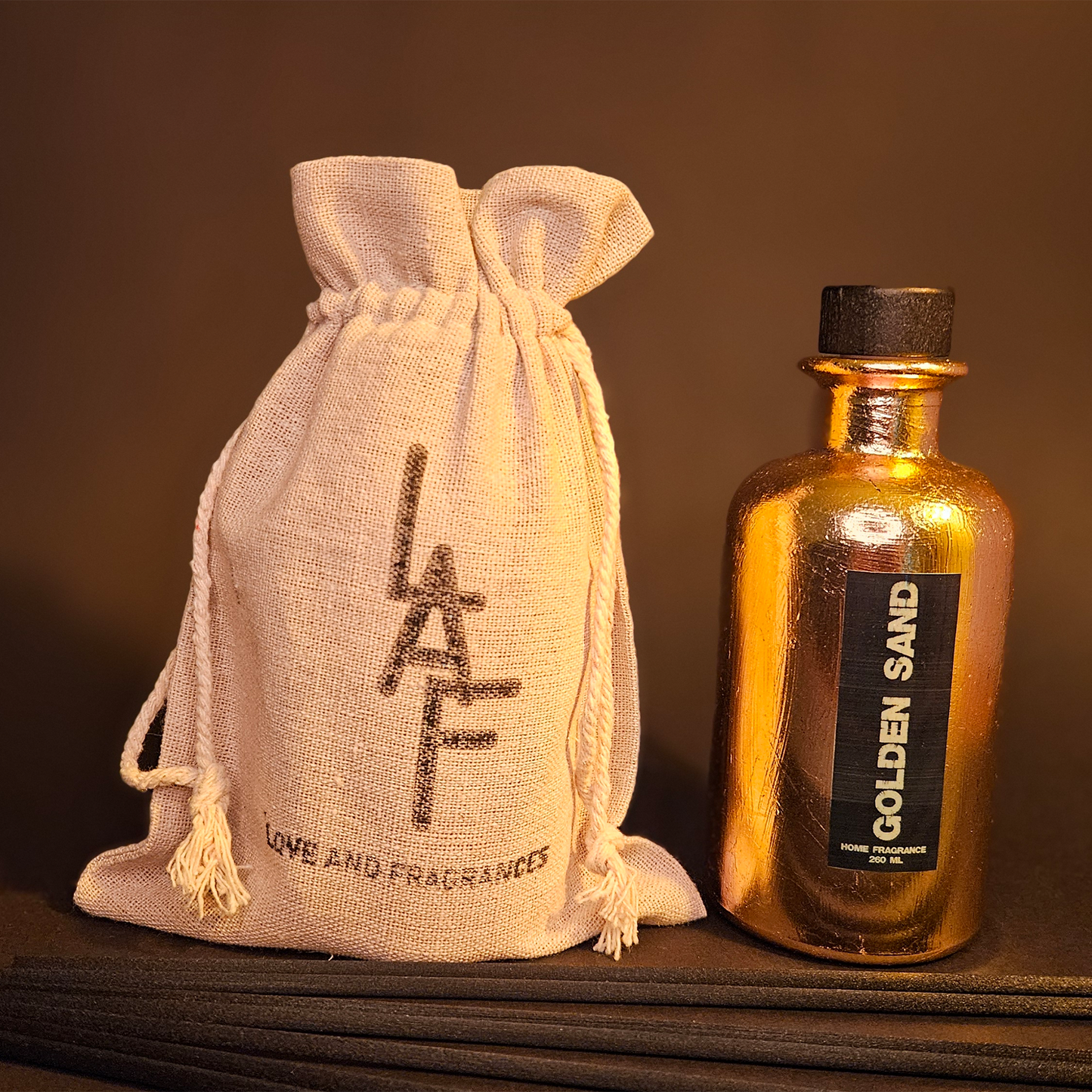 Aromatic Diffuser with sticks GOLDEN SAND by LAF