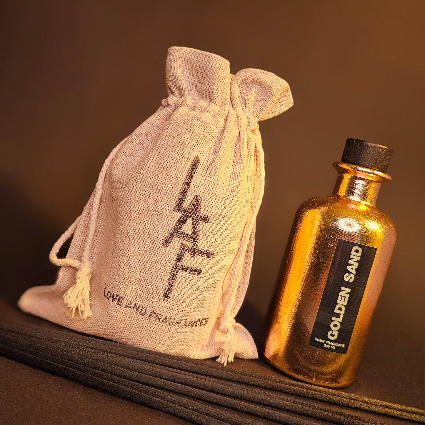 Aromatic Diffuser with sticks GOLDEN SAND by LAF