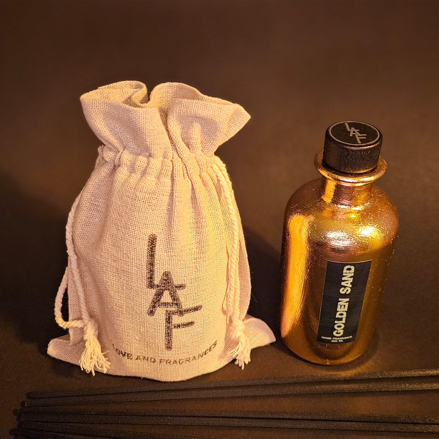 Aromatic Diffuser with sticks GOLDEN SAND by LAF