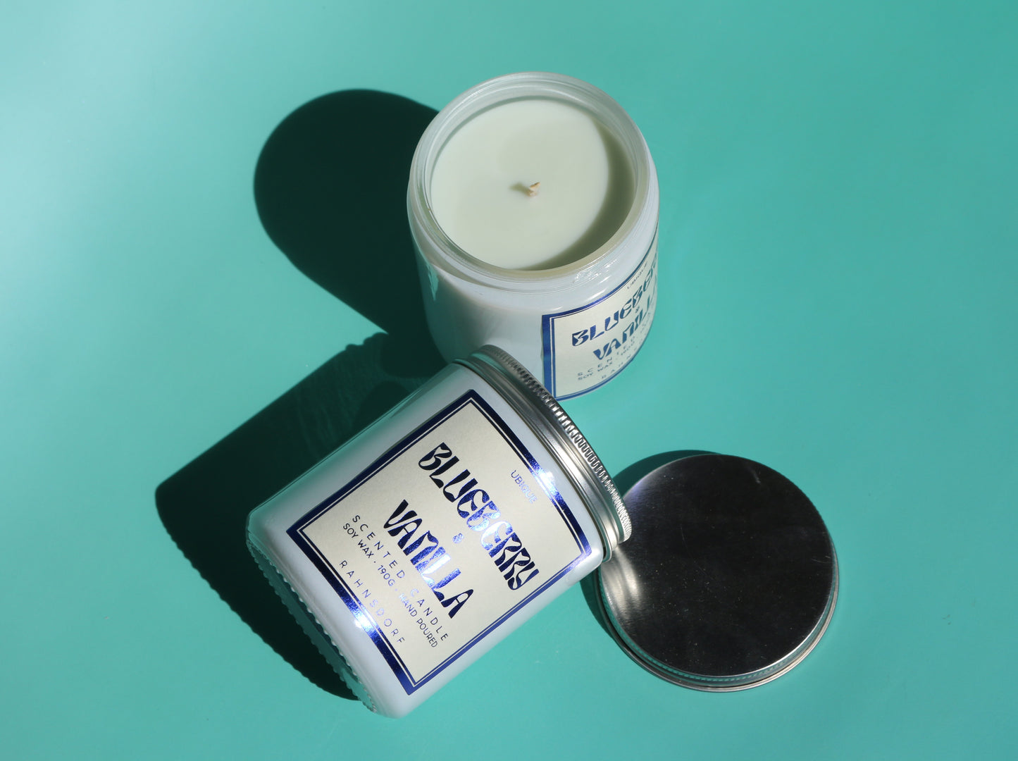Blueberry & Vanilla Soy Wax Candle by UBIQUE