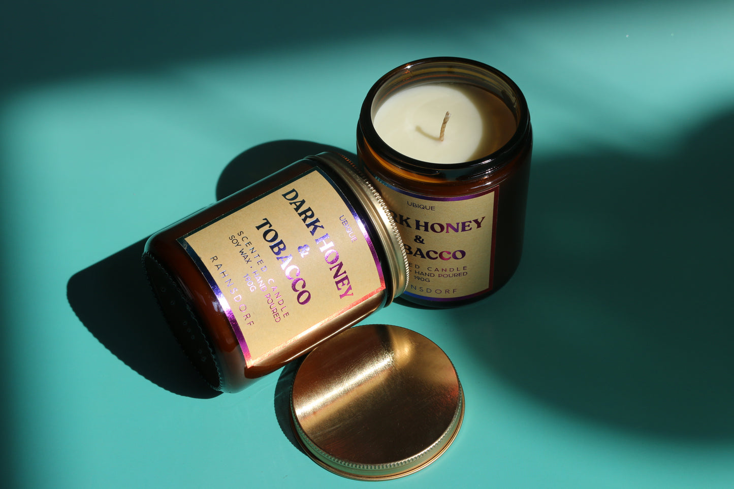 Dark Honey & Tobacco Soy Wax Candle by UBIQUE