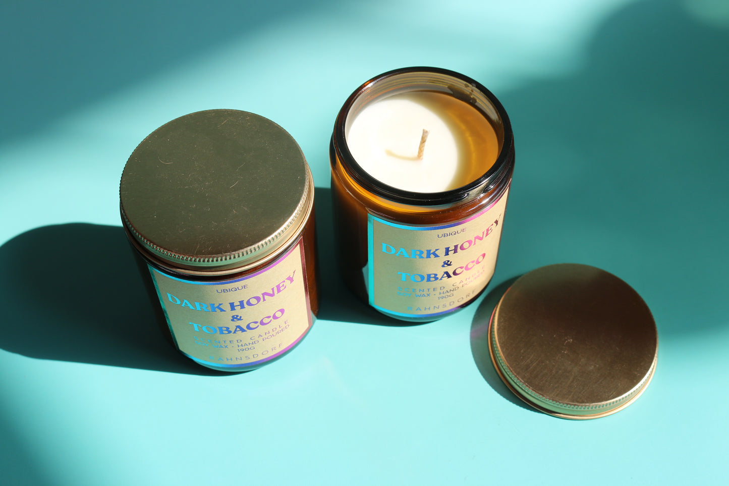 Dark Honey & Tobacco Soy Wax Candle by UBIQUE