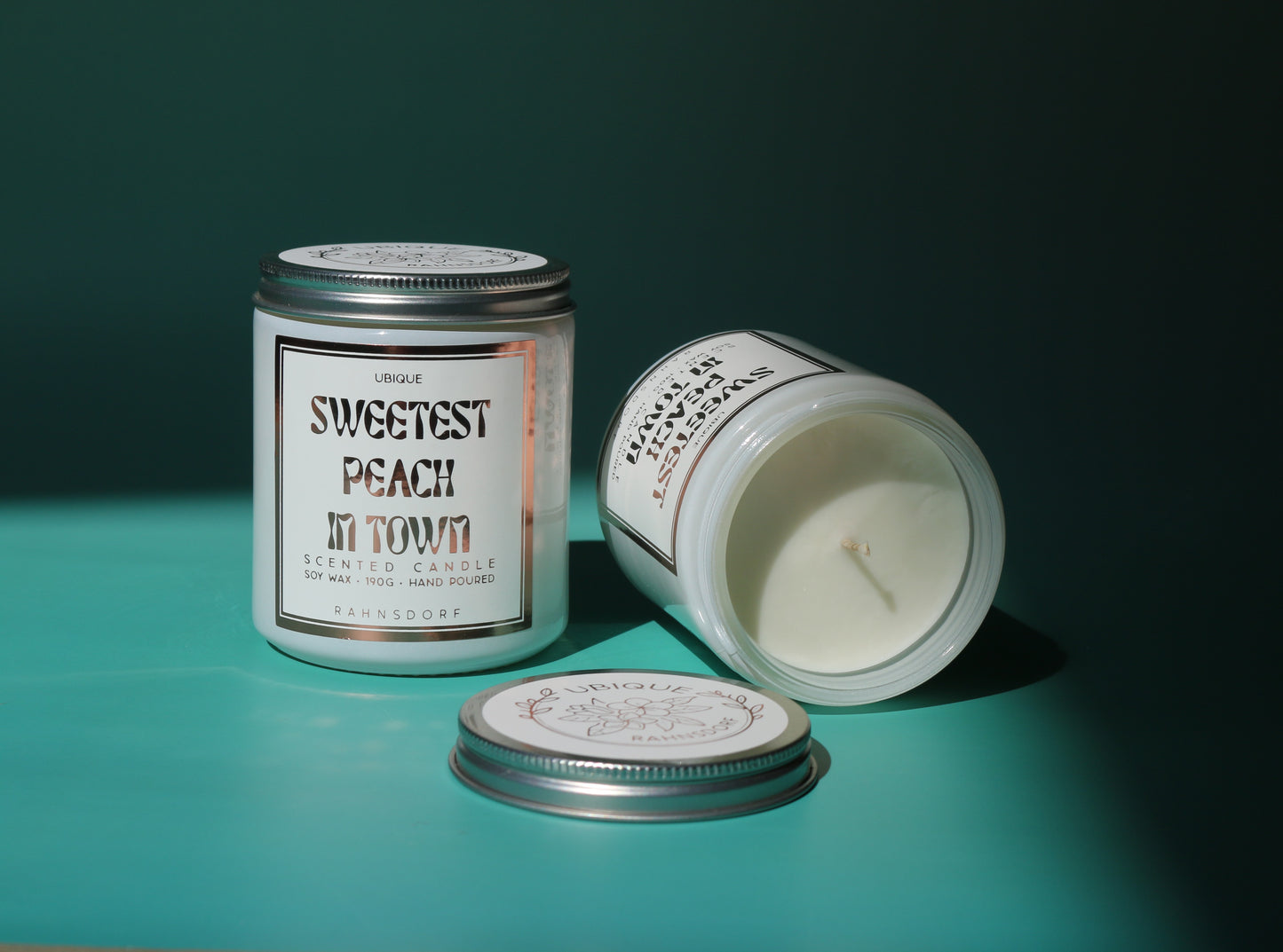 Sweetest Peach In Town Soy Wax Candle by UBIQUE