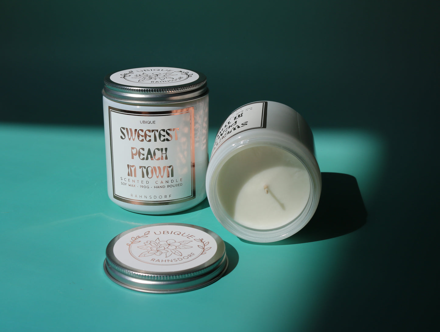 Sweetest Peach In Town Soy Wax Candle by UBIQUE