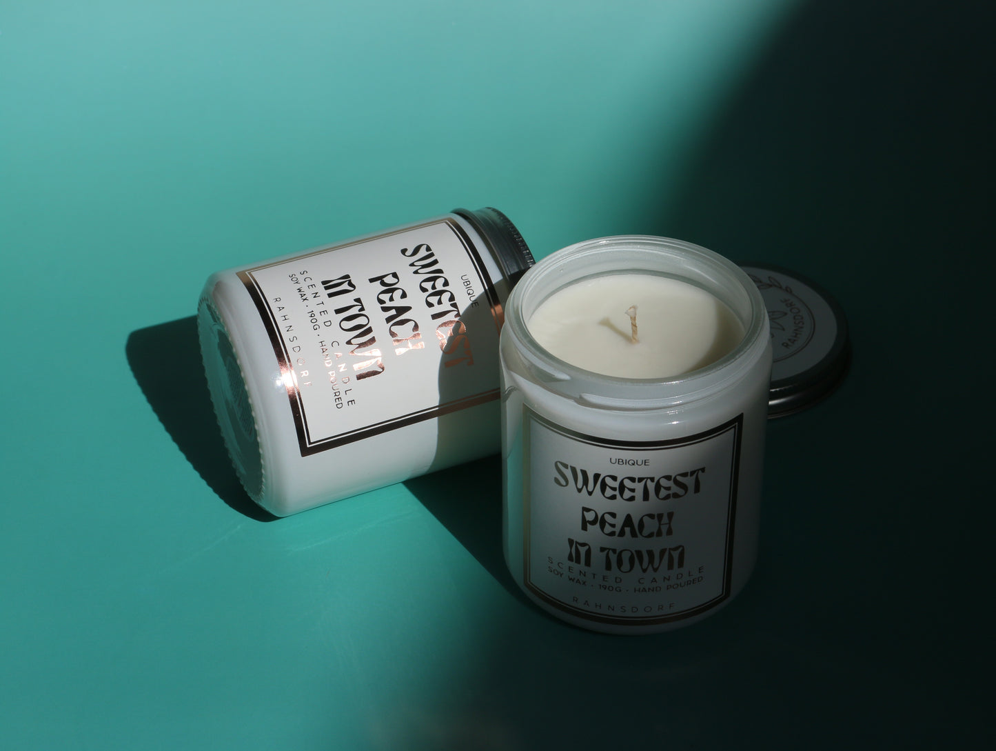 Sweetest Peach In Town Soy Wax Candle by UBIQUE