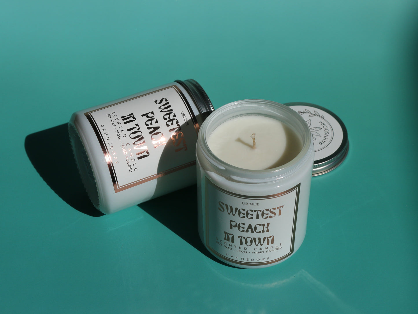 Sweetest Peach In Town Soy Wax Candle by UBIQUE