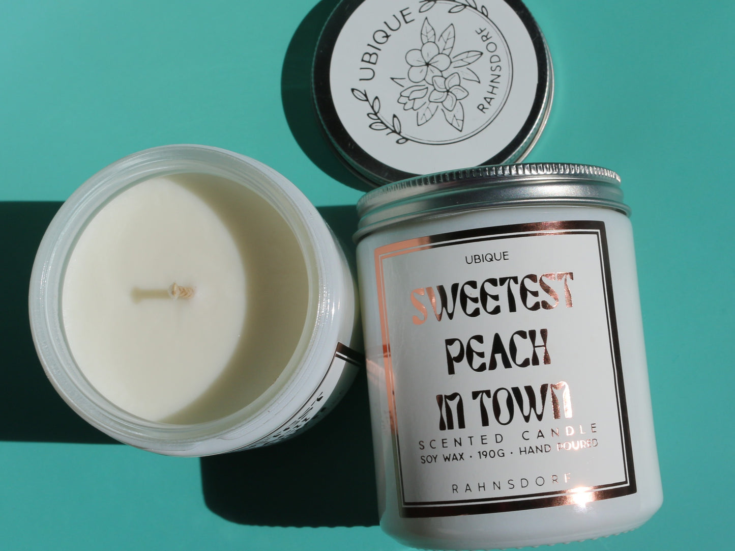 Sweetest Peach In Town Soy Wax Candle by UBIQUE