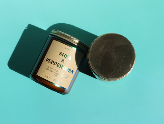 Shea & Peppercorn Soy Wax Candle by UBIQUE