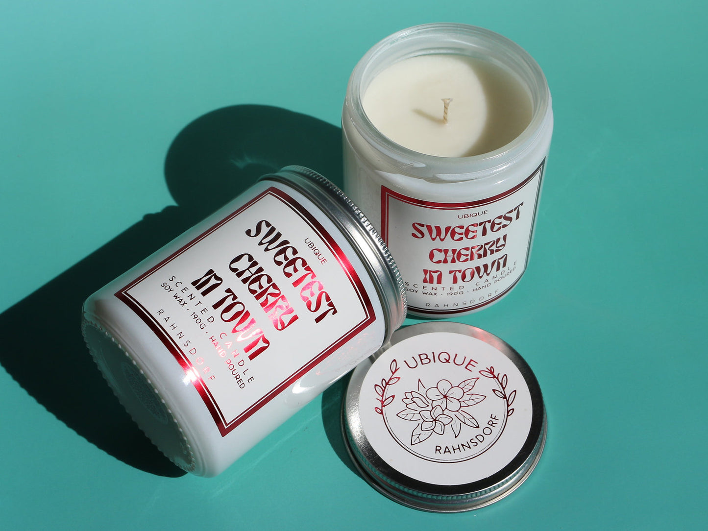 Sweetest Cherry In Town Soy Wax Candle by UBIQUE