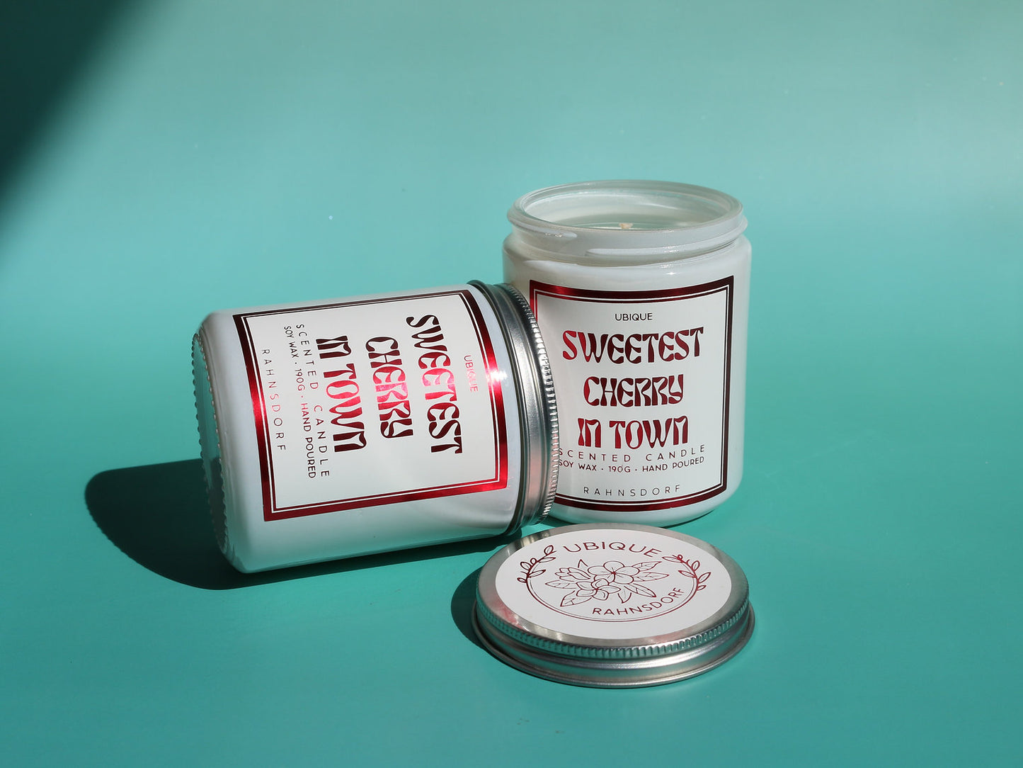 Sweetest Cherry In Town Soy Wax Candle by UBIQUE