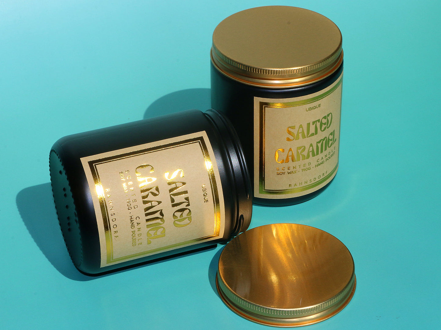 Salted Caramel Soy Wax Candle by UBIQUE