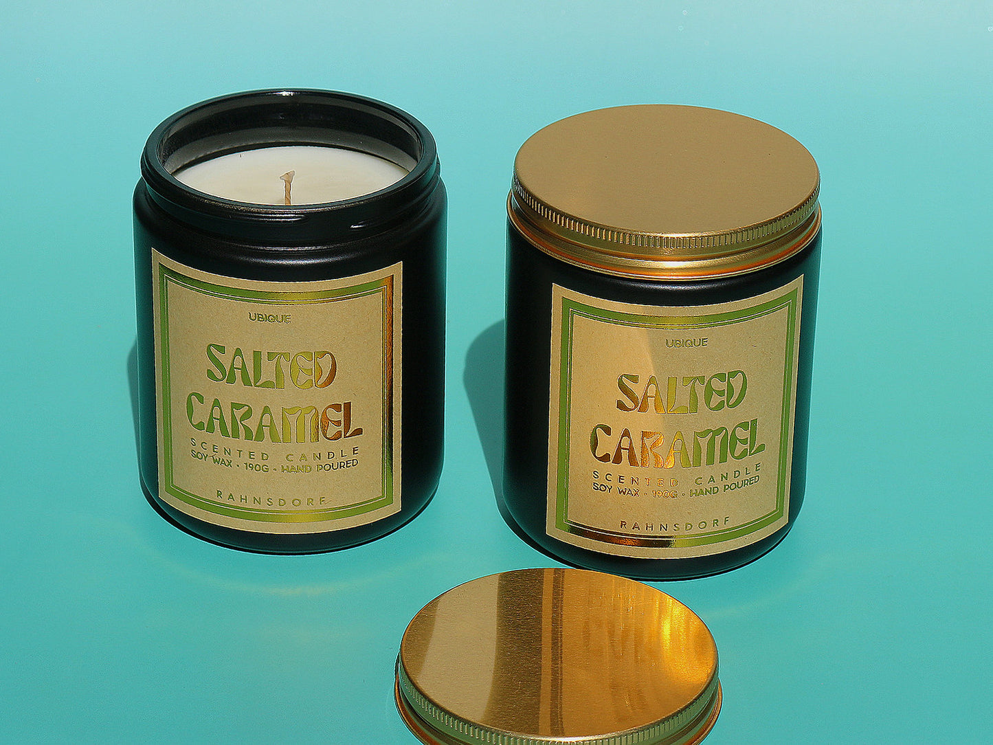 Salted Caramel Soy Wax Candle by UBIQUE